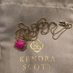 Kendra Scott Hot Pink Kacey necklace